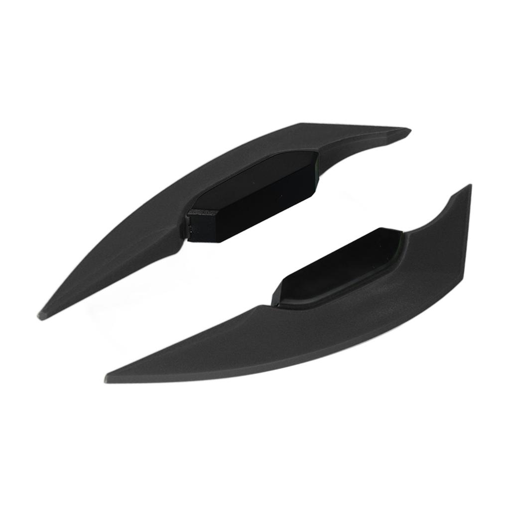 1 Pair Motorcycle Side Winglet Aerodynamic Wing Spoiler Universal for Motorbike Electric BikesBlack