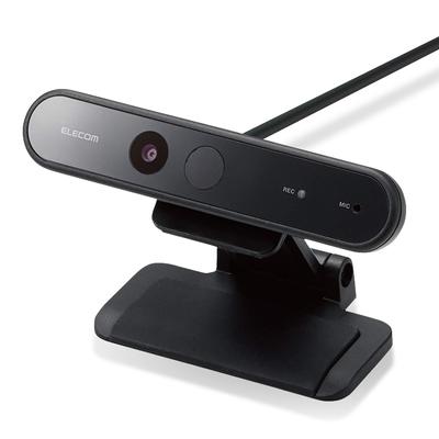 ELECOM WEB-камера 2 миллиона пикселей Full HD 1080p 30 кадров в секунду Совместимость с аутентификацией по лицу Windows Hello Микрофон Длина кабеля Черный UCAM-CF20FBBK