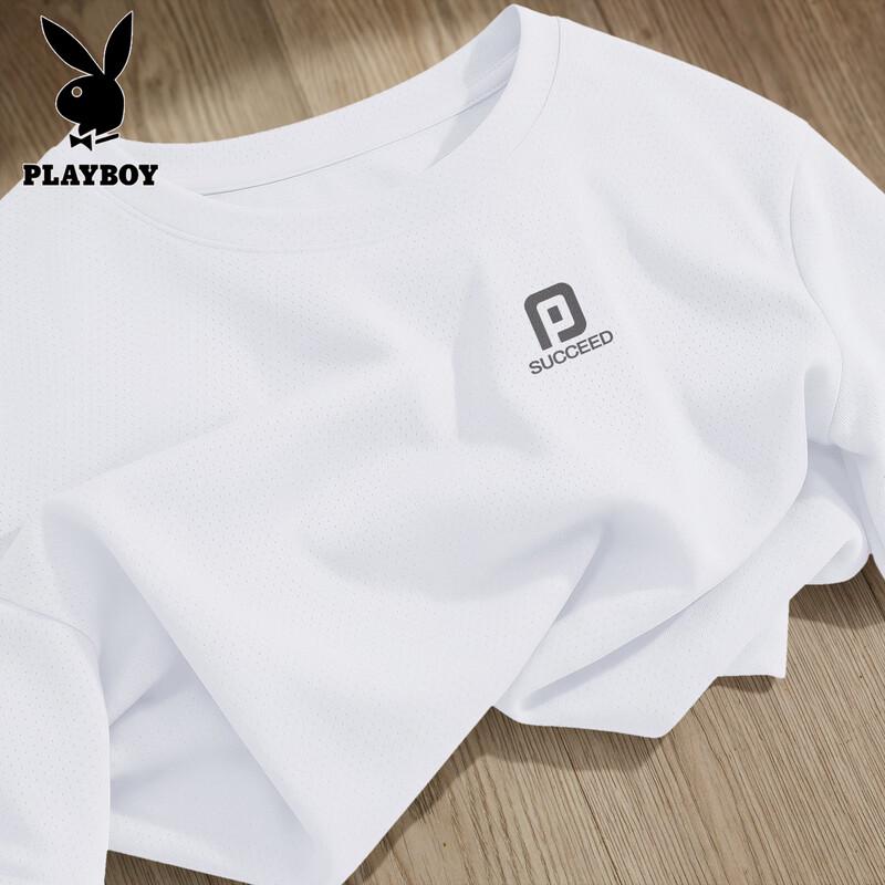 PLAYBOY Мужская быстросохнущая футболка из ледяного шелка