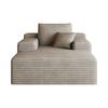 115*159cm, Comfortable Corduroy Sofa, Deep Seat, Boneless Modular, Sponge, No Assembly Required, Compression, Living Room, Bedroom, Camel