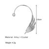 Fashion Full Diamond Wings Ear Hanging Ear Bone Clip Niche Feather Ear Clip No Ear Pierced Earrings ADM