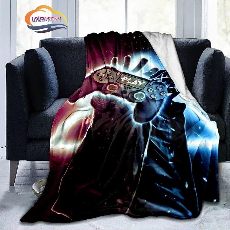 Игровое одеяло, игра, ручка видеоконтроллера закончена и начинается «Четыре сезона универсальных»