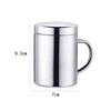 Double Wall Stainless Steel Coffee Mug with Lid Portable Cup Travel Tumbler Jug Milk Tea Cups Office Water Mugs