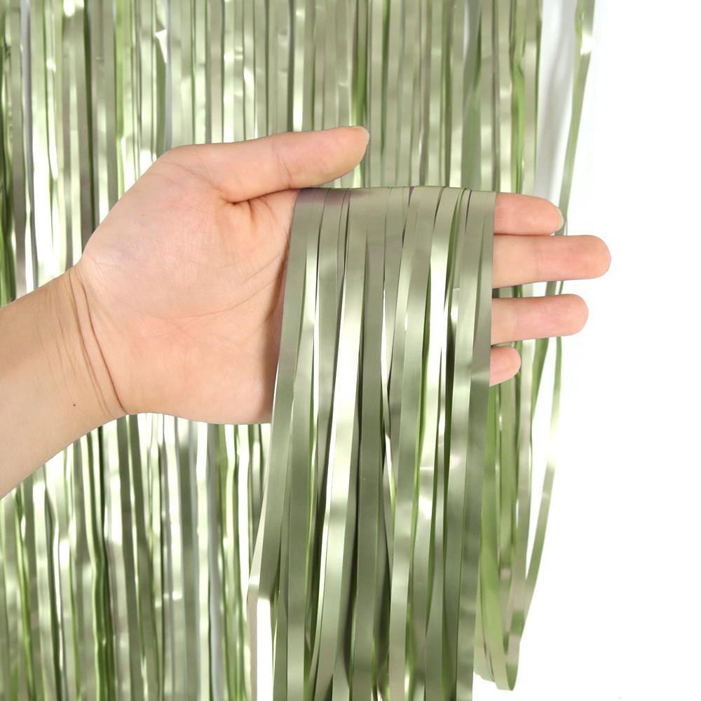 Красочный 3-метровый занавес из дождевой струи с сатиновой отделкой для праздничного оформления вечеринок и мероприятий