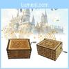 The Sorcerers Stone Handmade Music Box Carving Decor Special Included Characters