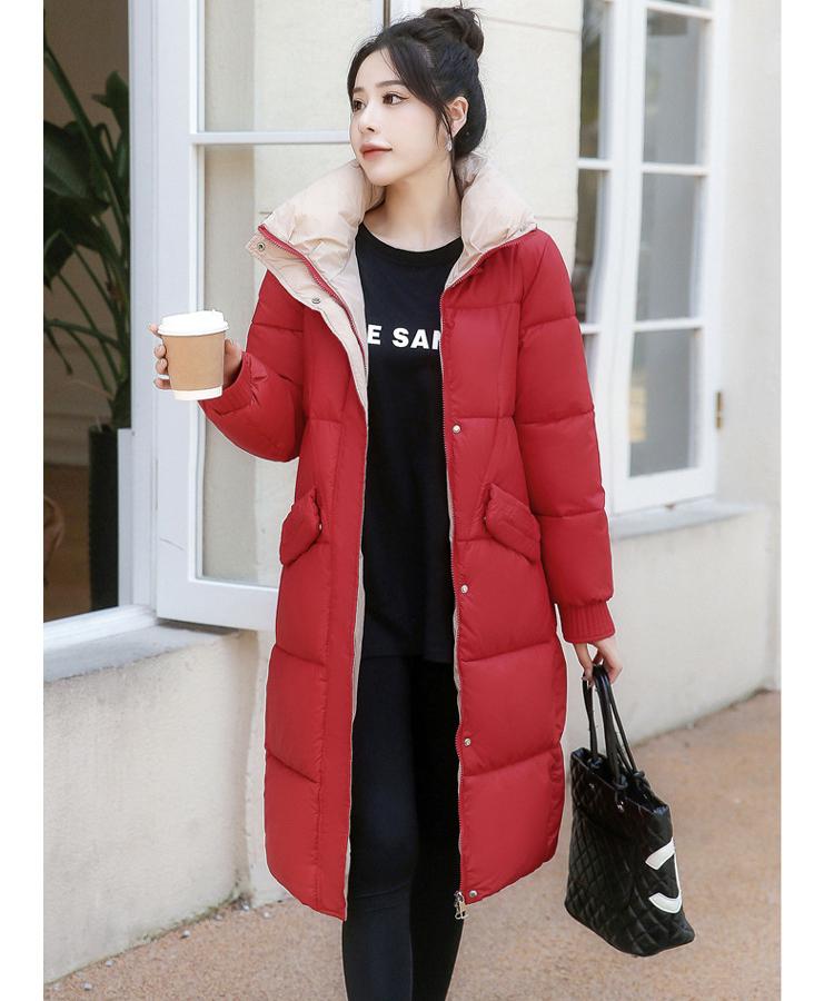 Женская осенне-зимняя однотонная приталенная с капюшоном утолщенная теплая женская куртка средней длины, 5 цветов