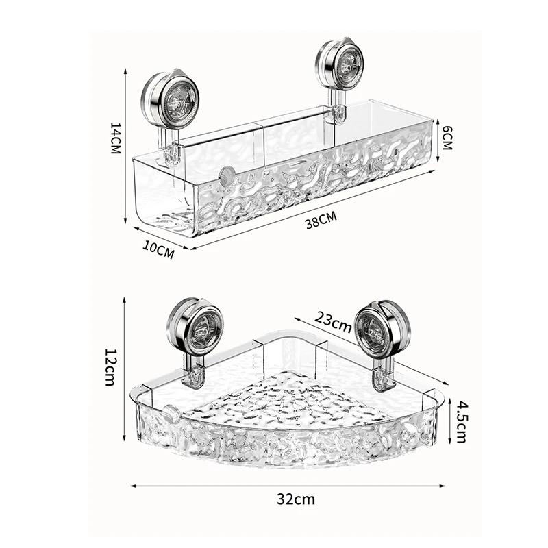 Душевая присоска для ванной комнаты, полка для хранения, корзина, домашний органайзер для хранения, декоративная полка, легко устанавливаемый органайзер для ванной комнаты
