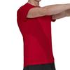 adidas Футболки мужские бордовые с круглым вырезом умеренного прямого кроя FL4620