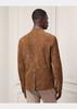 AL KHALID ELEGANT New Men's Brown Blazer 100% Soft Suede Lambskin Causal Slim Fit Coat Blazer