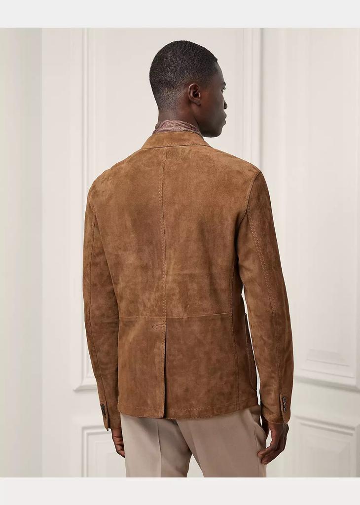 AL KHALID ELEGANT New Men's Brown Blazer 100% Soft Suede Lambskin Causal Slim Fit Coat Blazer