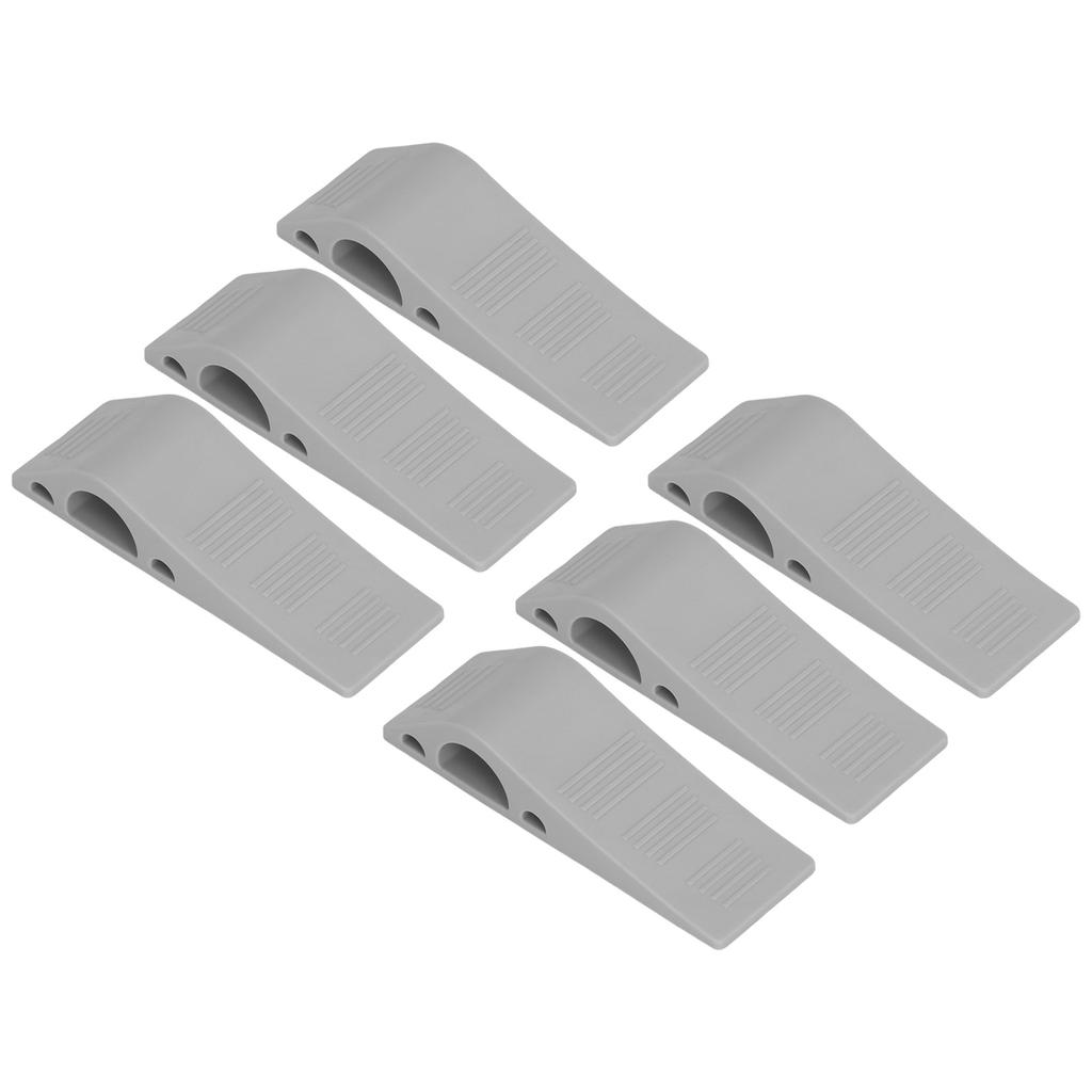 6 шт. Дверные стопоры Серые отверстия Бесплатная установка Материал устранения шума Компактный дверной шарнир Sto