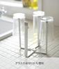Yamazaki Jitsugyo 6534 Пластиковый держатель для пакетов Белый W12 xx Сушилка для тарелок Треугольный угловой настольный мусорный бак Тонкий складной Приблизительно. Д9,5 В16,5см