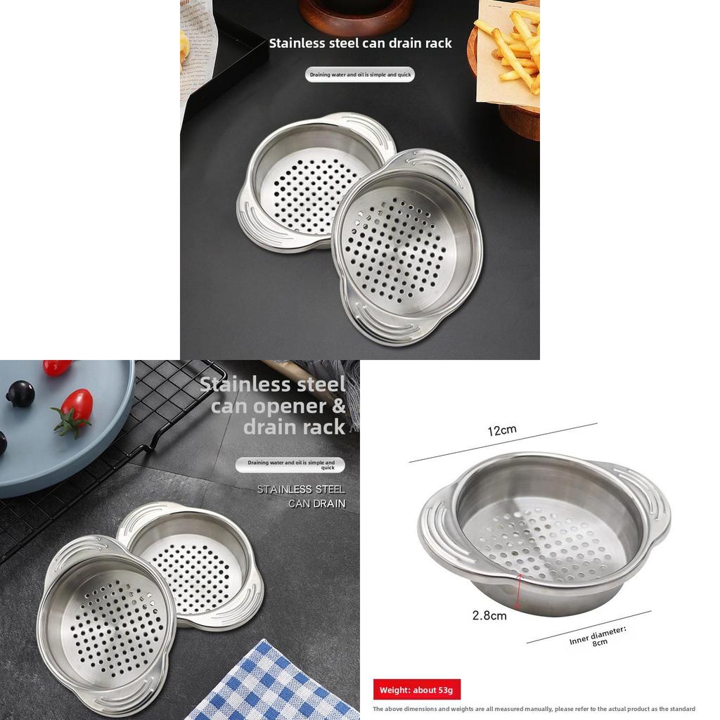 Stainless Steel Mini Draining Basket With Dual Handles For Kitchen Food Prep And Oil Drainage