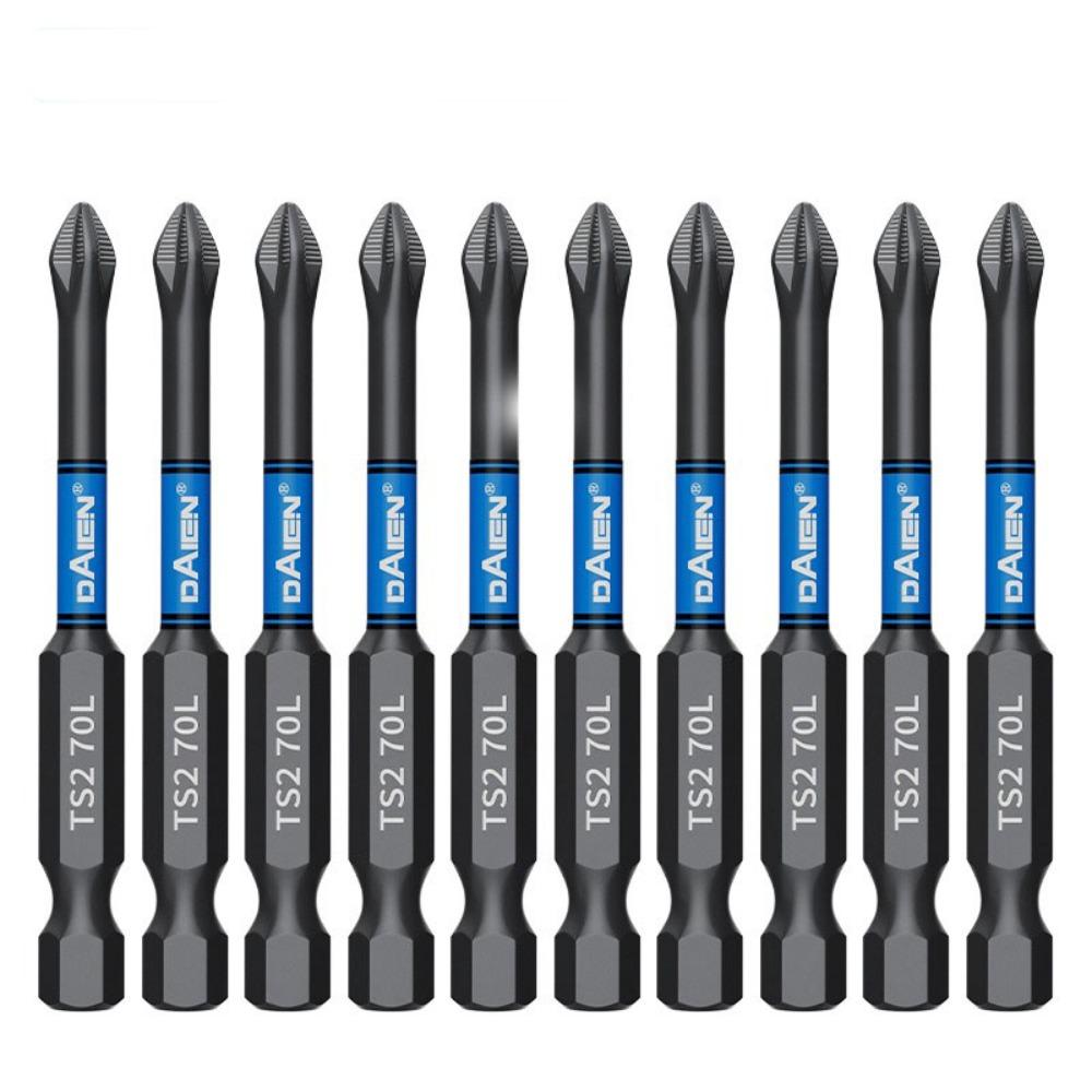 10 шт/6 шт нескользящие магнитные ударные биты ударопрочные отвертки набор бит электрические отвертки