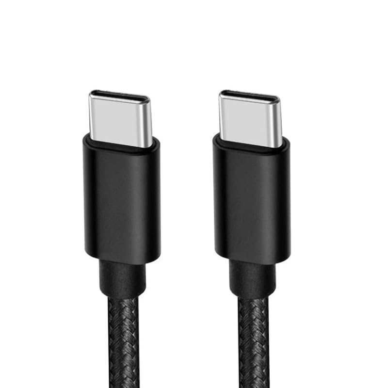 [Комплект из 3 шт.] Кабель USB C [30 см + 30 см + 30 см/серый, совместимый с PD, быстрая зарядка 60 Вт] Кабель USB-C и USB-C для передачи данных Предотвращение отключения Прочная конструкция