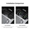 VFO1   2Pcs Car Coasters Shockproof Water Goblet Mat For Mercedes Benz AMG W203 W206 W220 Car Interior Water Cup Holder Pad keychain