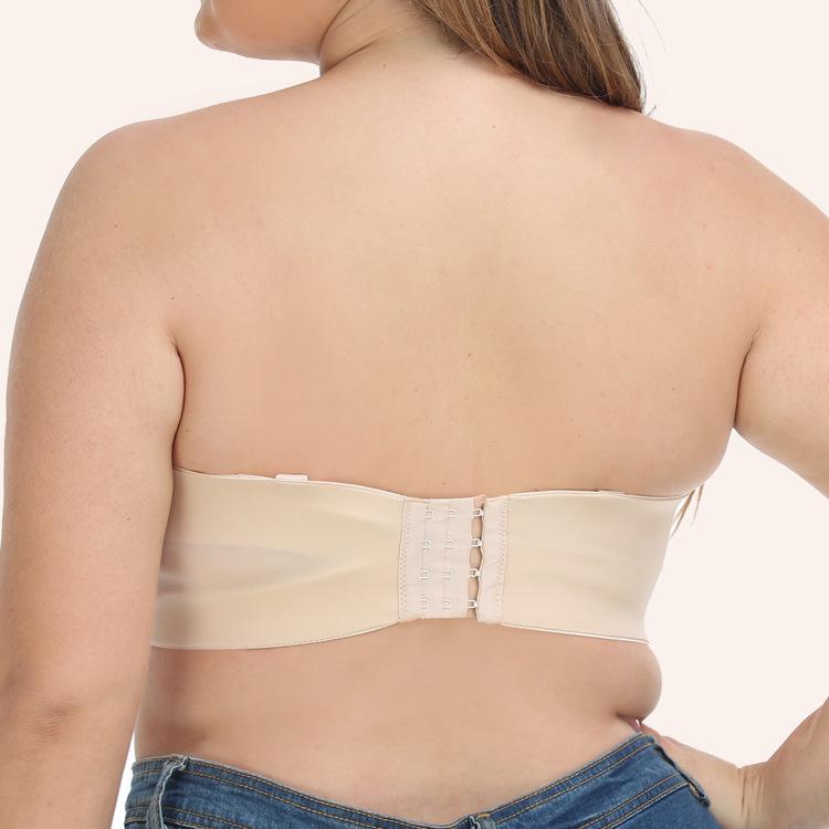 Meilan Seamless Ultra-Thin Ice Silk Strapless Tube Top Bra - Non-Slip, Large Size Wedding Underwear