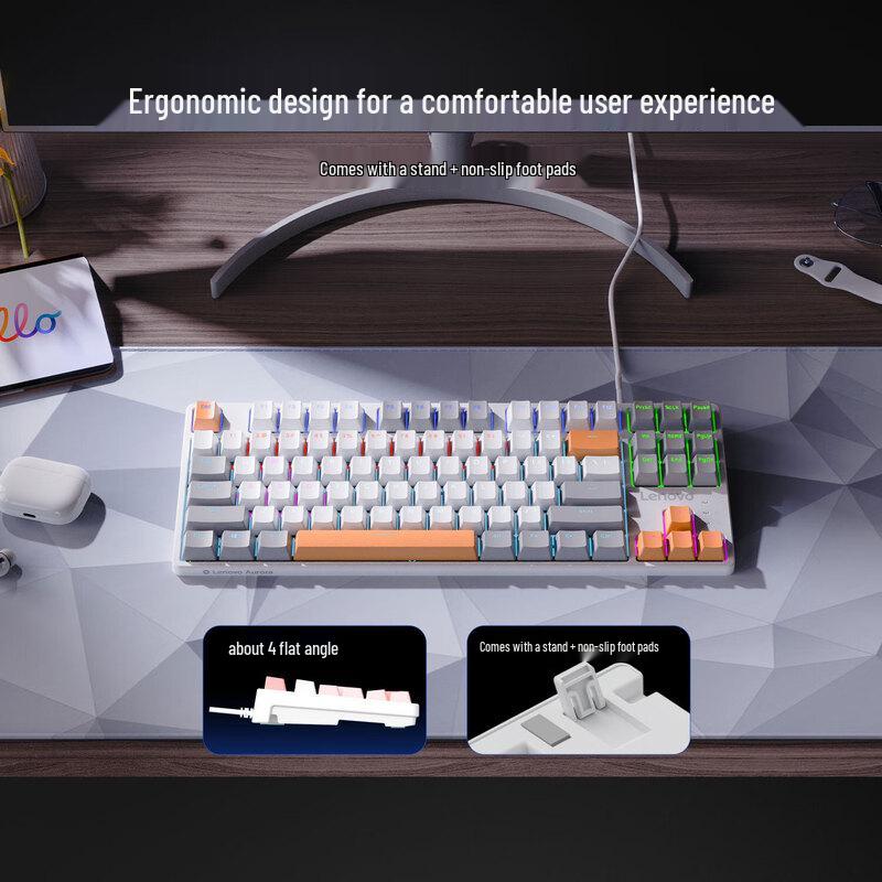 Механическая игровая клавиатура Lenovo GK10 с возможностью горячей замены