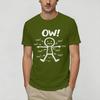 Funny Ow Ow Ow Ow Saying Body Unisex T Shirts Leisure Tees Short Sleeve Crew Neck TShirts Cotton Plus Size Clothes
