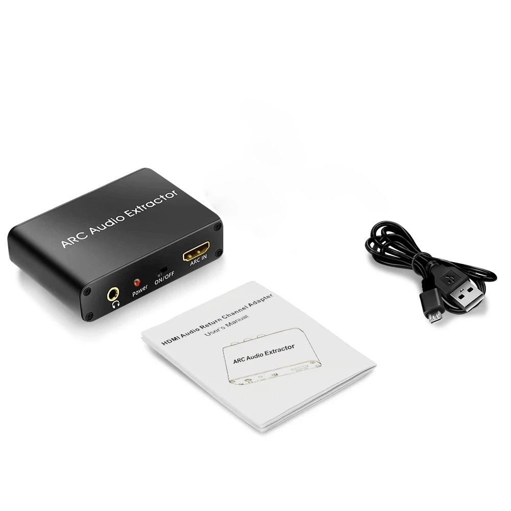 ЦАП SPDIF Коаксиальный RCA ARC Аудиоадаптер Цифро-аналоговый Аудиоконвертер Для ТВ Монитора