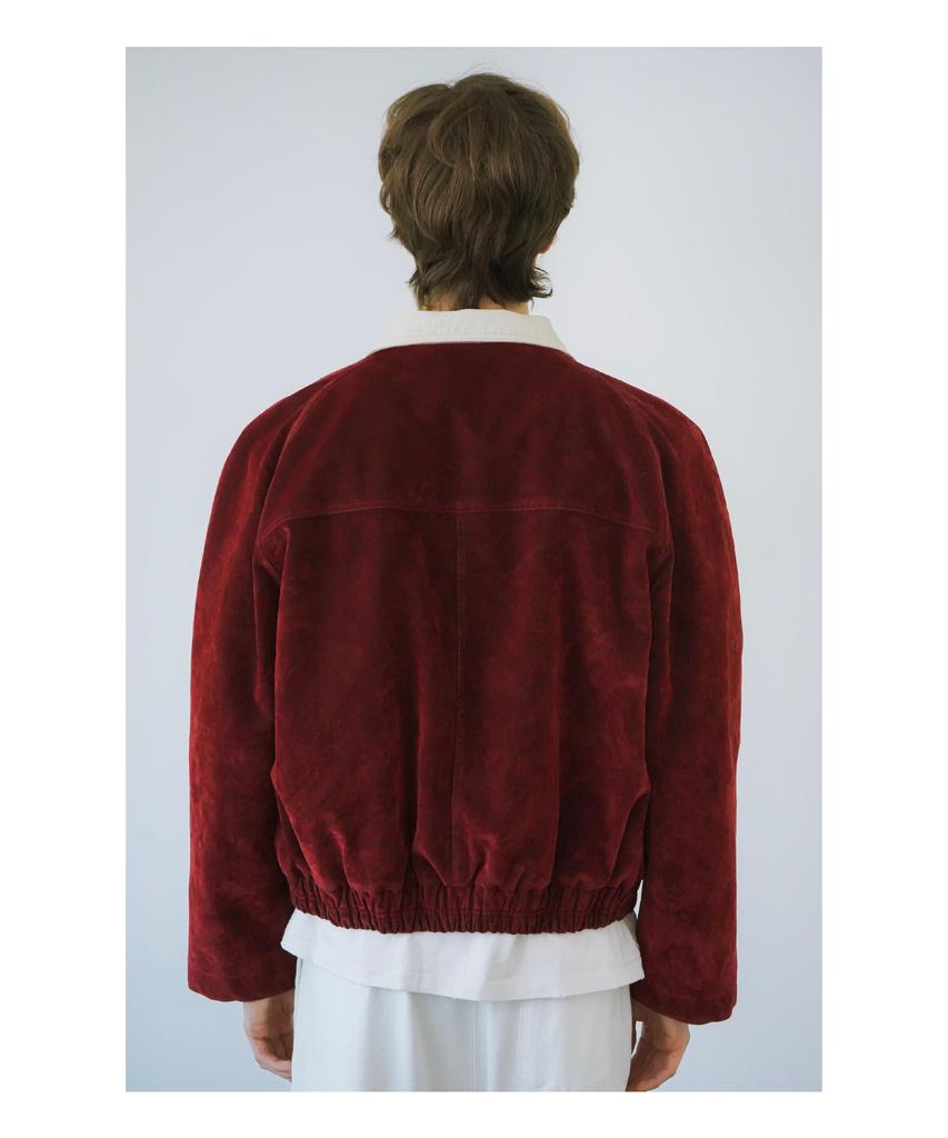 Leunnet Velvet Mute Denim Jacket / Wine