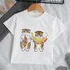Children Clothes Girl Cartoon Cat TShirt for Girls Short Sleeve Baby Summer Clothes Fashion Round Neck Tops Childrens Clothing