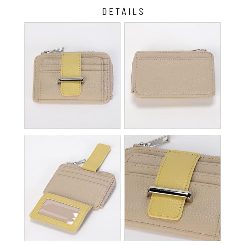 [Alto Rose] ivory fragment case With coin purse IC card card case ladies bill bifold synthetic leather simple pass case Beautiful adult cute compact