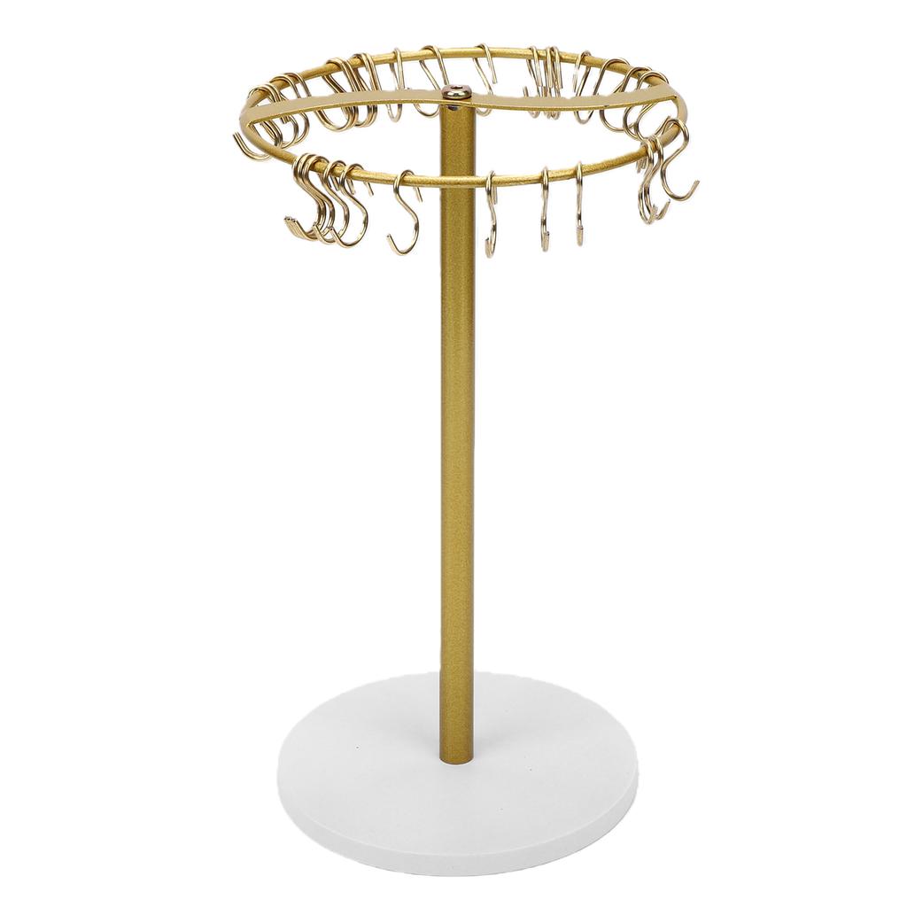 Headband Holder Organizer Metal Hair Hoop Display Stand Hair Accessories Storage Rack with 30 Hanging Hooks for Home