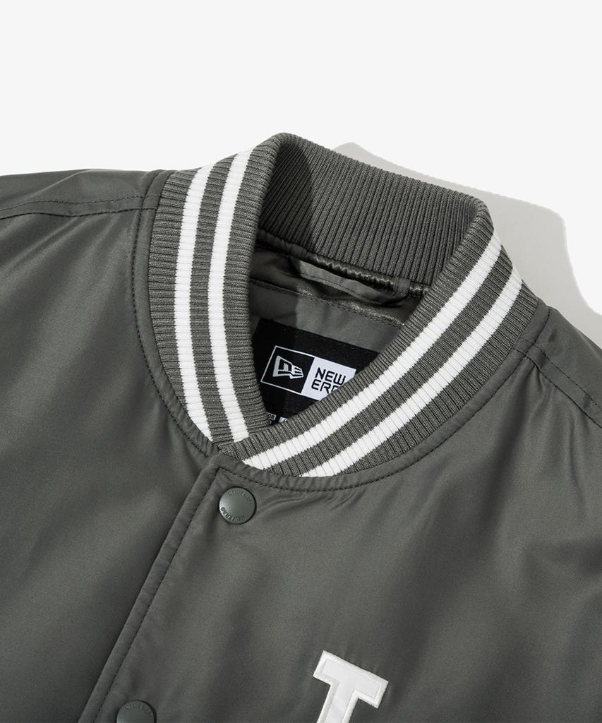 New Era Mlb La Dodgers Nylon Stadium Jacket Grey