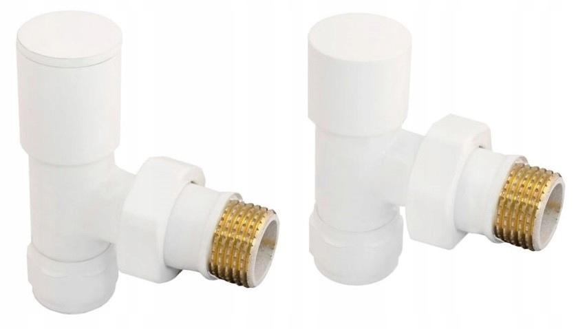 Angled Radiator Valve Set