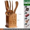 Kungfu Tea Set Accessories, Tea Ceremony, Six Gentlemen Whole Set, Black Sandalwood, Solid Wood Tea Clip, Bamboo Tweezers