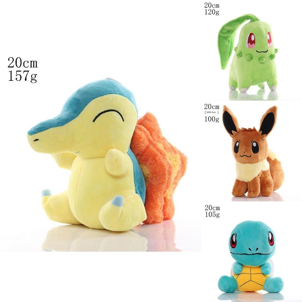 Soft And Cuddly Anime-inspired Pikachu And Eevee Plush Toy
