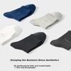 HLA [Light Business] Men's Mid-Calf Socks, Pure Cotton, 100% Cotton, 7A And Odor-Resistant, Business Casual Mid-Length Socks, 6 Pairs Pack