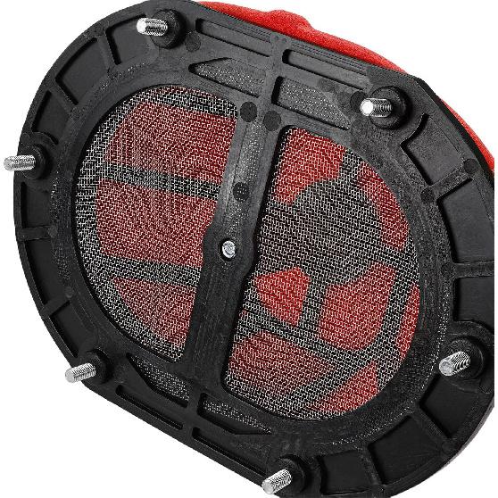 ATV Air Filter with Filter Cage Holder Basket for Blaster 200 YFS200 1988-2006/Raptor 250 YFM250 2008-2013/Raptor 125 YFM125 2011-2013/Breeze 125