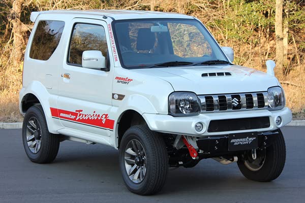MONSTER SPORT Floor Mats for Jimny Jimny Sierra MT Black x [JB23W] / [JB43W] vehicles, Red, 894500-5200M