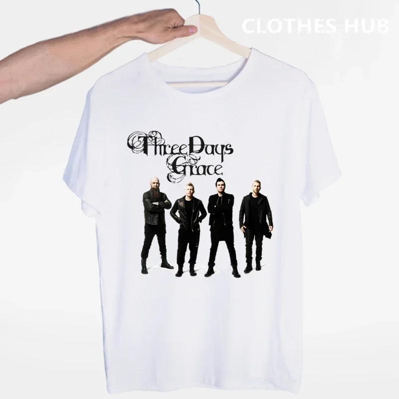 Three Days Grace Music Band T-shirt O-Neck Short Sleeves Summer Casual Fashion Unisex Unisex And Wo Unisex Tshirt Shirt