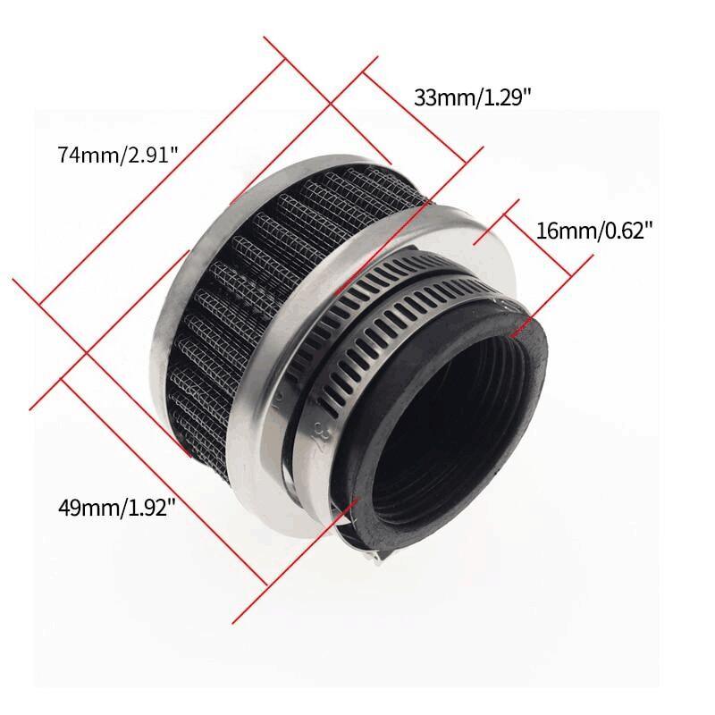 28mm-60mm Universal Air Filter Cleaner Motorcycle ATV Pit Dirt Bike Air Cleaner Intake Filter for Honda Kawasaki Yamaha Moto