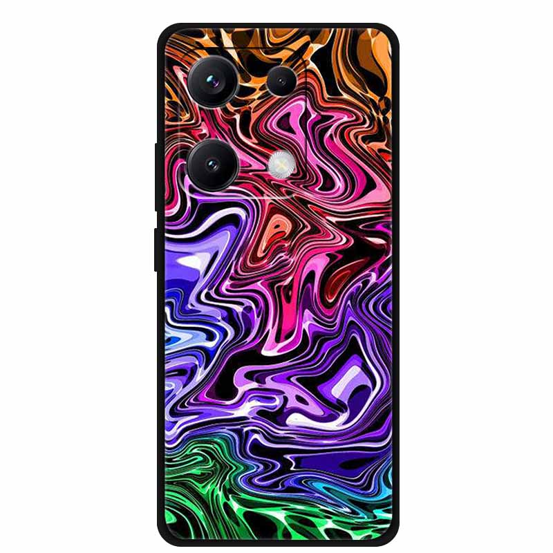 Чехол для Redmi Note 14S 4G 6.67" Мраморный Мягкий ТПУ Силиконовый Ударопрочный Задний Чехол для Xiaomi Redmi Note 14S Чехол Защитный Корпус