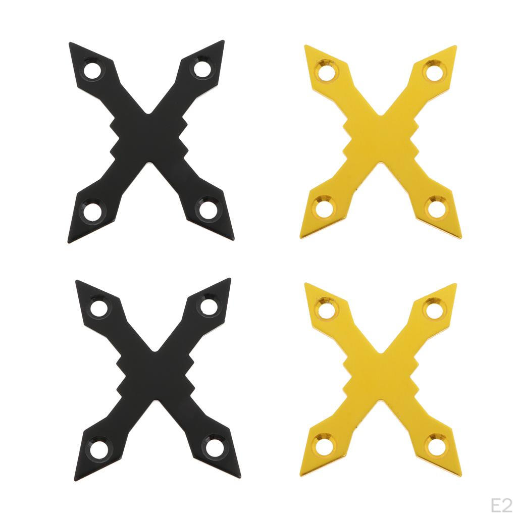 X-образные 4-отверстные накладки на деку скейтборда/лонгборда из алюминиевого сплава (Сохранение основных ключевых слов: Х-образный,