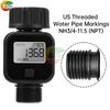 Digital Water Flow Meter High Accuracy Water Consumption and Flow Rate Meter 1/1 Inch Thread Water Flow Measure Tool