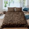 Black leopard print duvet cover set popular suitable for boys and girls bedroom
