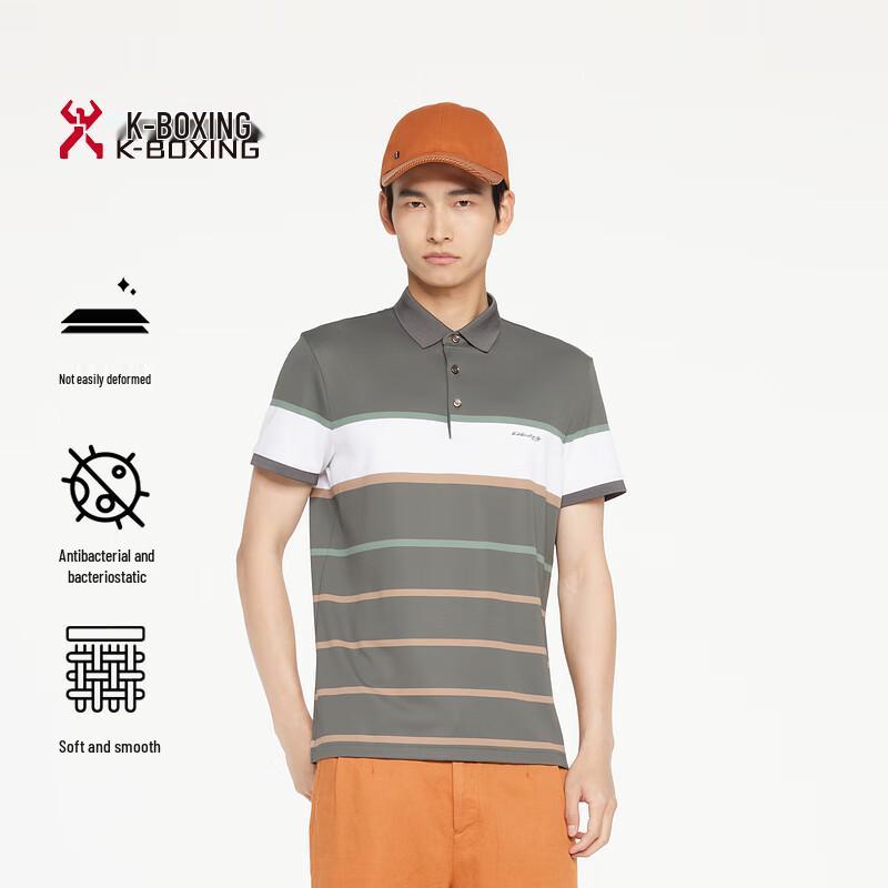 Мужская антибактериальная футболка K-Boxing Business Casual с коротким рукавом