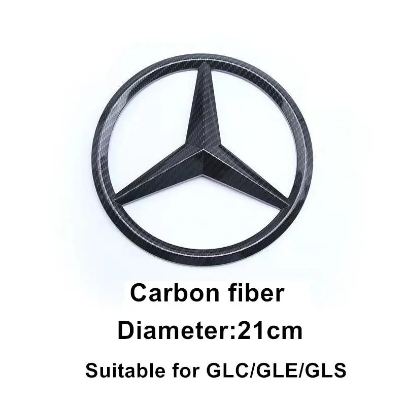 1Pcs ABS Car Front Grille Badge for Mercedes Benz W204 W205 W210 W211 W212 W213 C E Class GLA GLK ML GLC GLE Decal Cover Emblem AT1