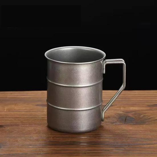 Кружка для кофе из нержавеющей стали 304, портативная дорожная кружка, стакан для воды, чая, кружка для молока, бокал для крафтовых коктейлей для работы, улицы, школы