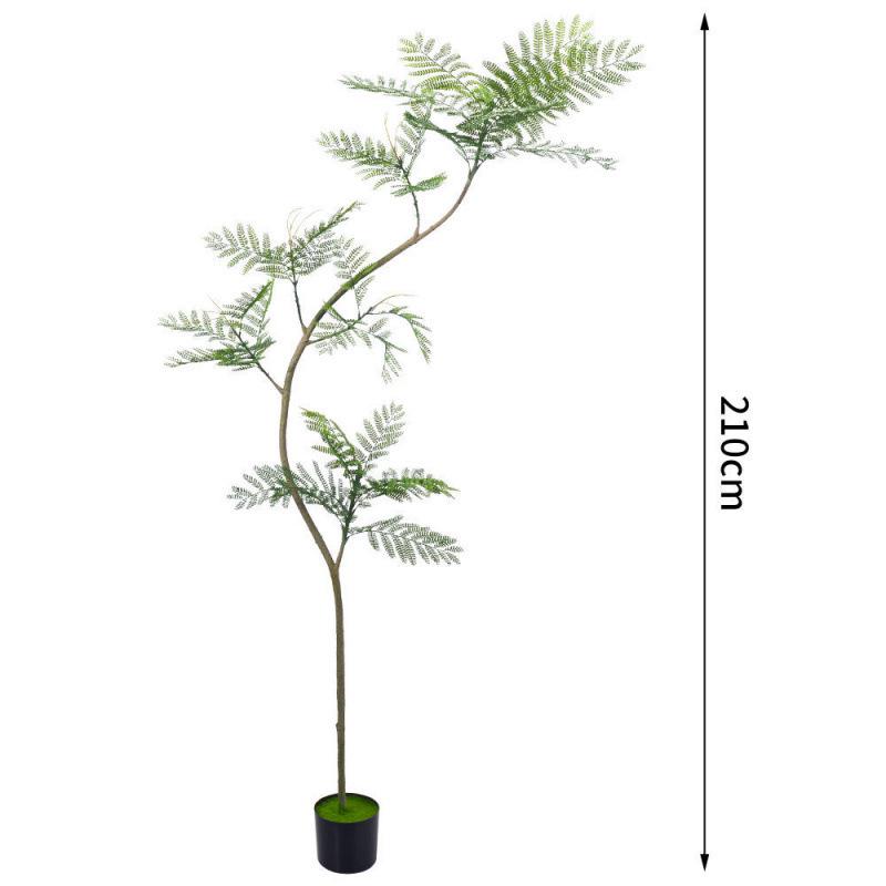 Artificial Indoor Plants & Trees: Monstera, Areca Palm, Jacaranda, Nandina, Rubber Fig - Free Shipping
