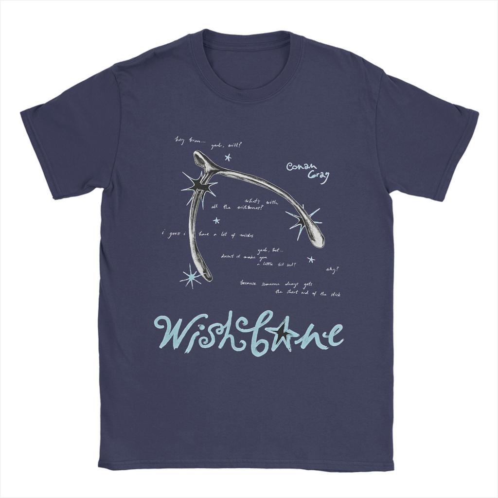 Конан Грей Wishbone Альбом Футболка Летние Хип-Хоп Футболки Мужские 100% Хлопок Круглый Вырез Свободный Покрой Короткий Рукав Забавные Топы