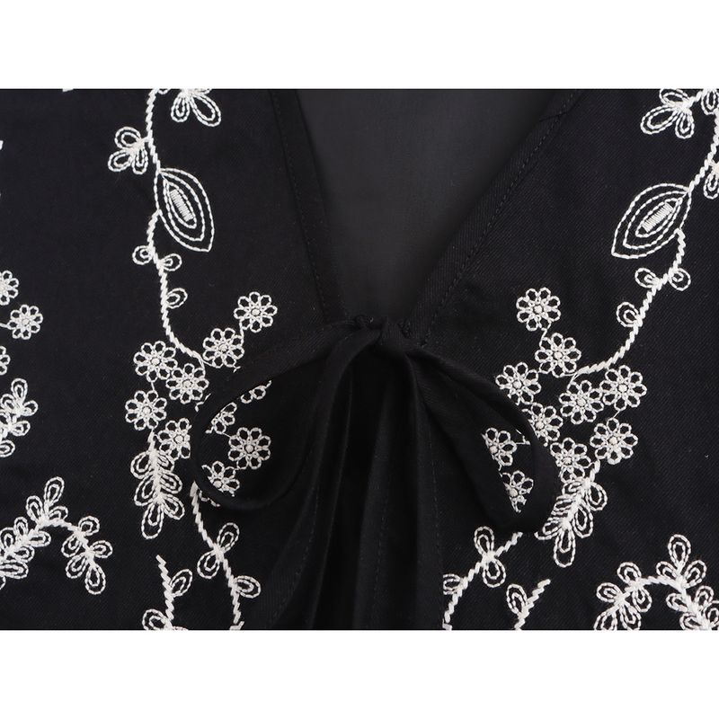 Kaslead New Arrival Women's Clothing Fashion Style Minimalist Easiest for Match Casual Embroider Sleeveless Retro Vest Top