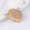 Ladies Creative Hedgehog Brooch Fashion Diamond Enlaid Cartoon Animal Brooch Retro Brooch Pin Button