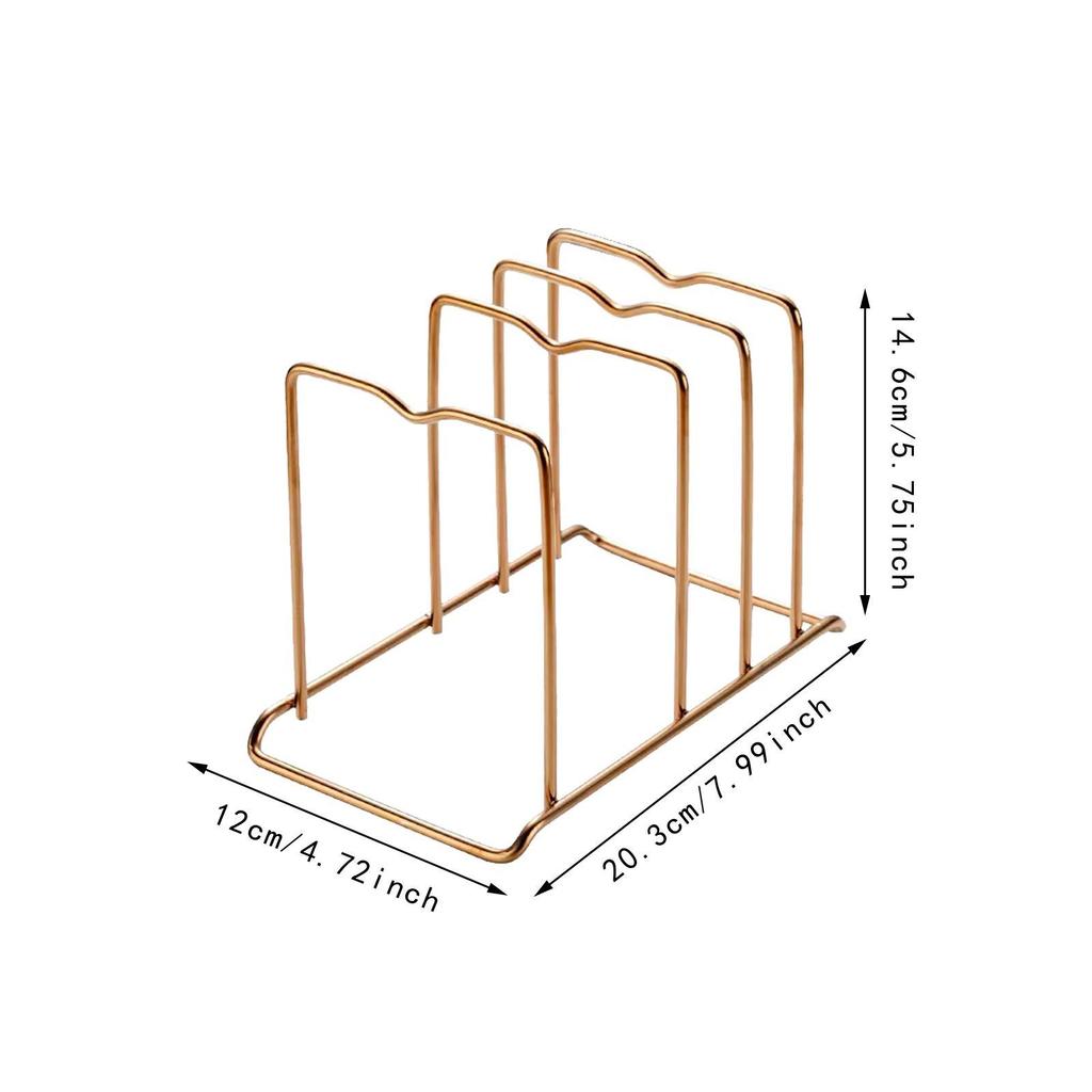 Держатель крышек для кастрюль Полка для хранения Многоцелевая Многоразовая Декоративная Сушилка для