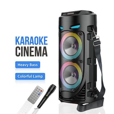 RGB Подсветка Bluetooth Динамик Портативный Двойной Динамик Бочка Караоке Уличные Танцы Беспроводной Аудио